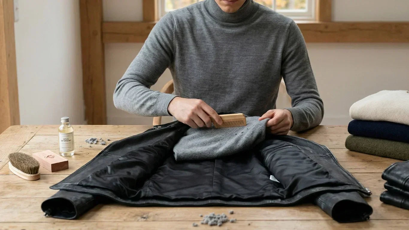 Caring for the Knitwear You Wear Under Your Leather