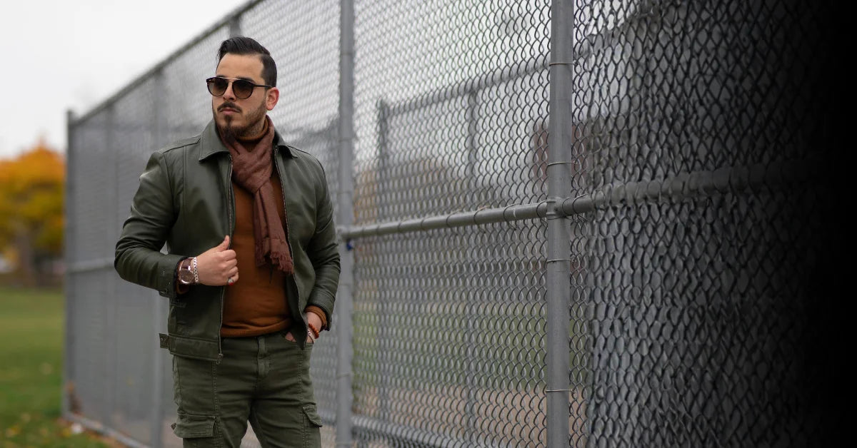 Green Leather Jacket Outfit Ideas