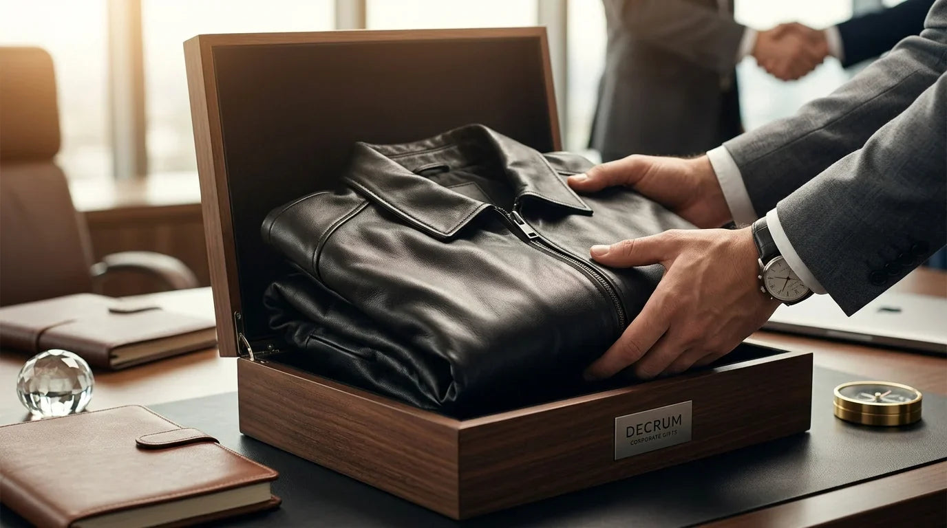 Leather jackets as client and executive gifts