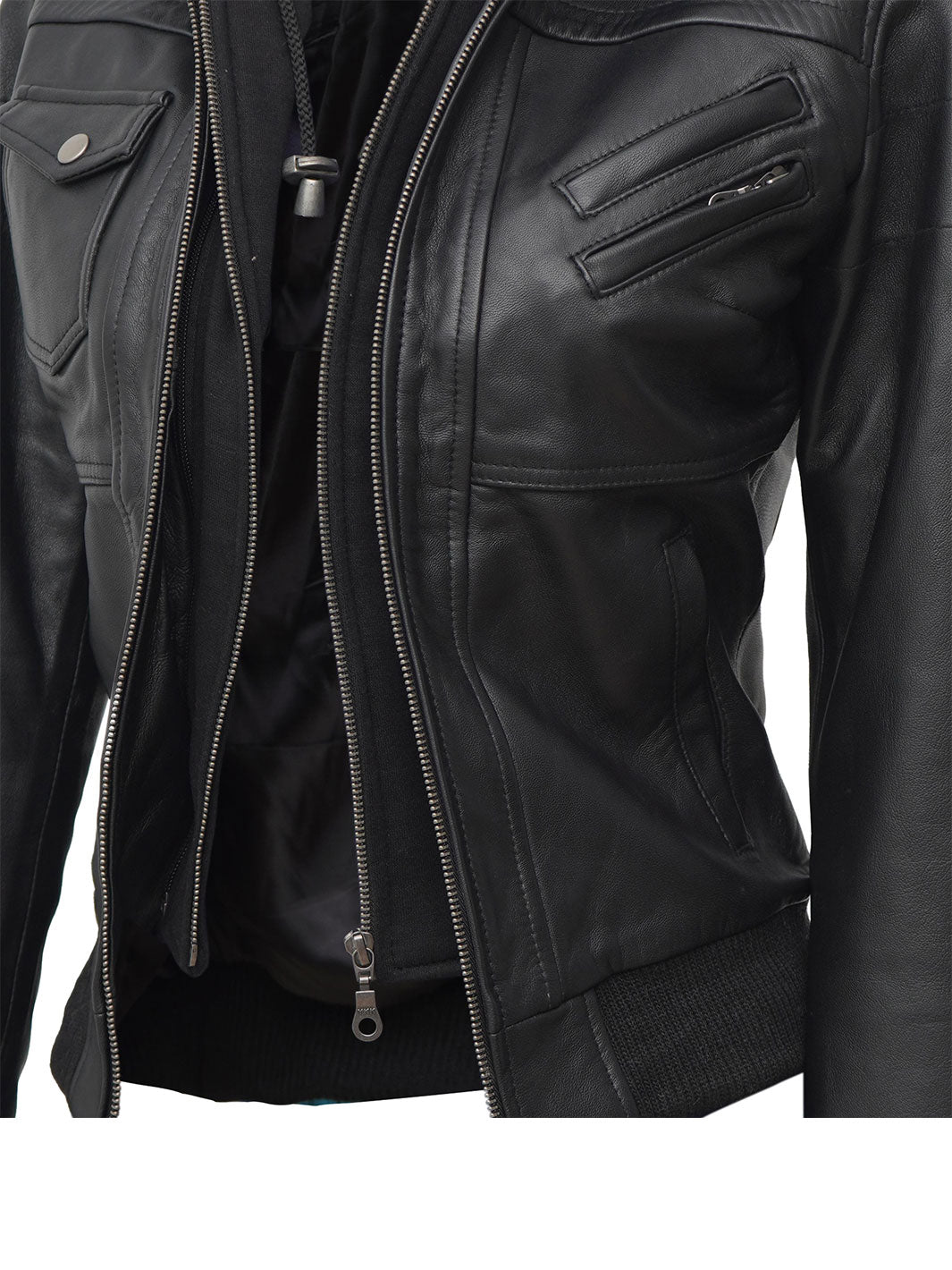 Womens Black Leather Jacket