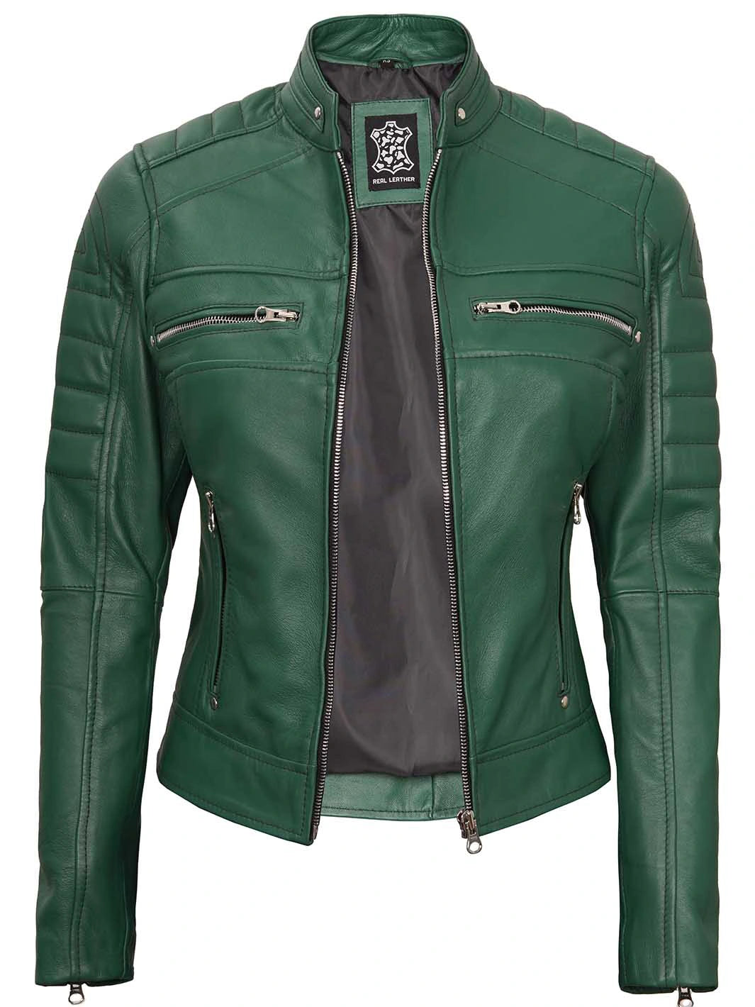 Cafe racer leather jacket