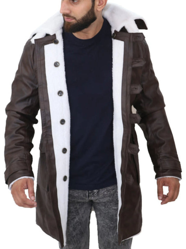 Dark Brown Bane Sherpa Coats