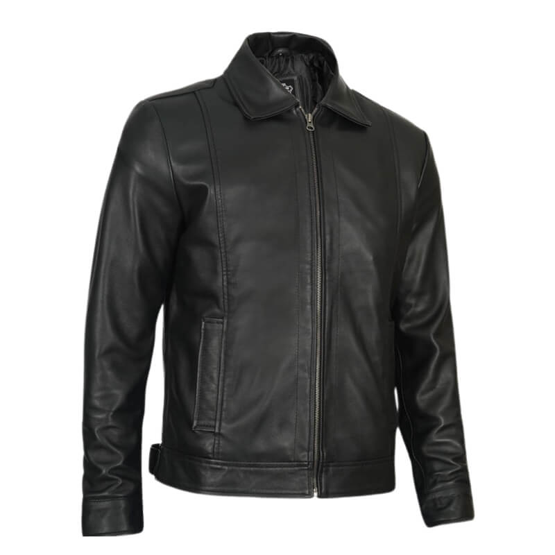 Mens Biker Leather Jacket