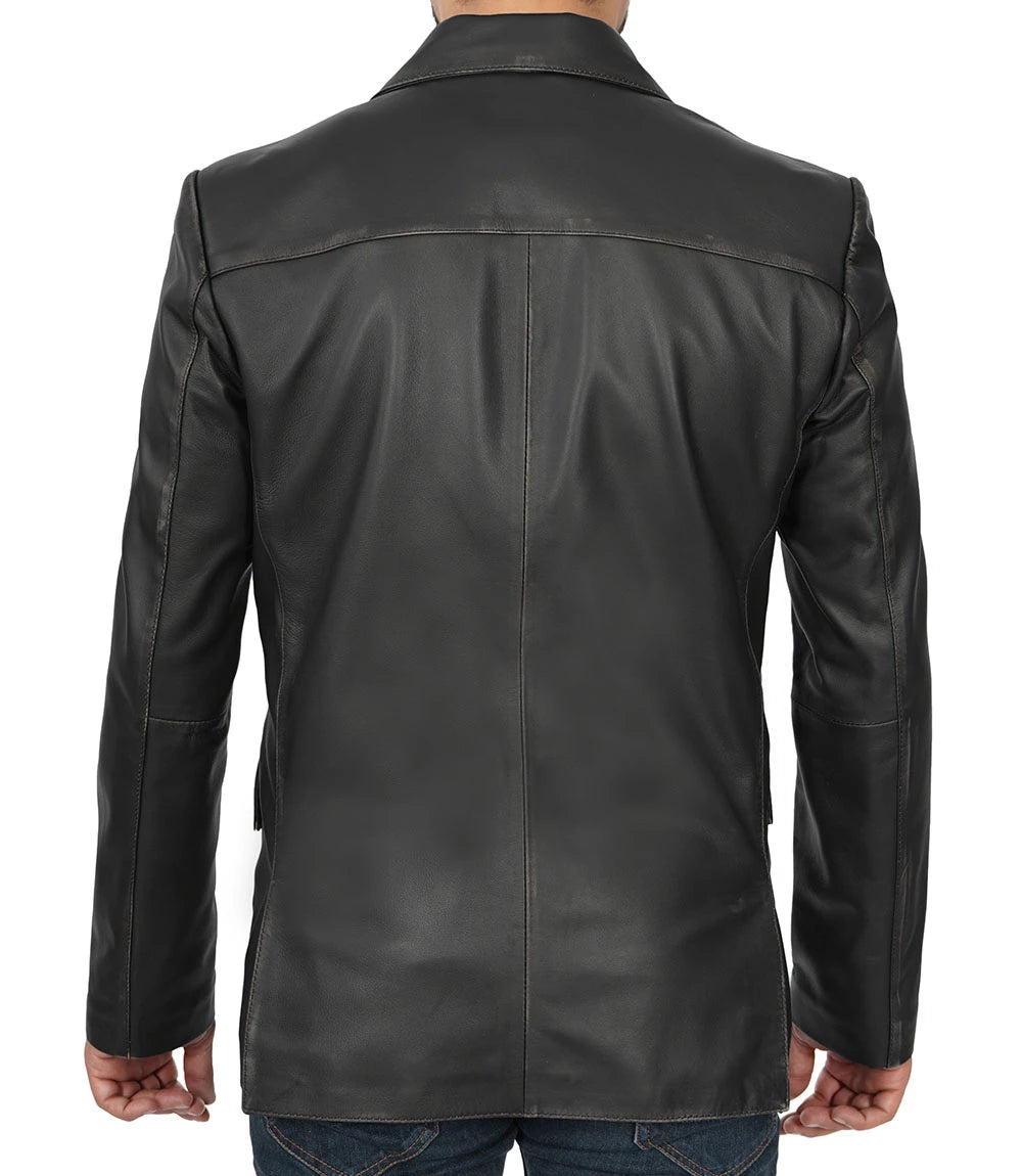 Mens Biker Leather Jacket