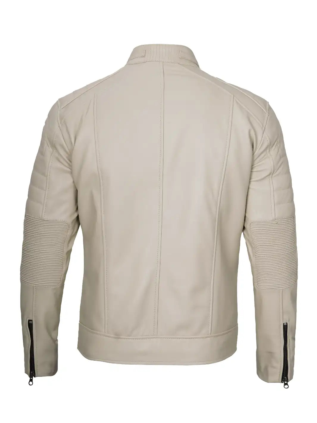 Cafe racer leather jacket mens