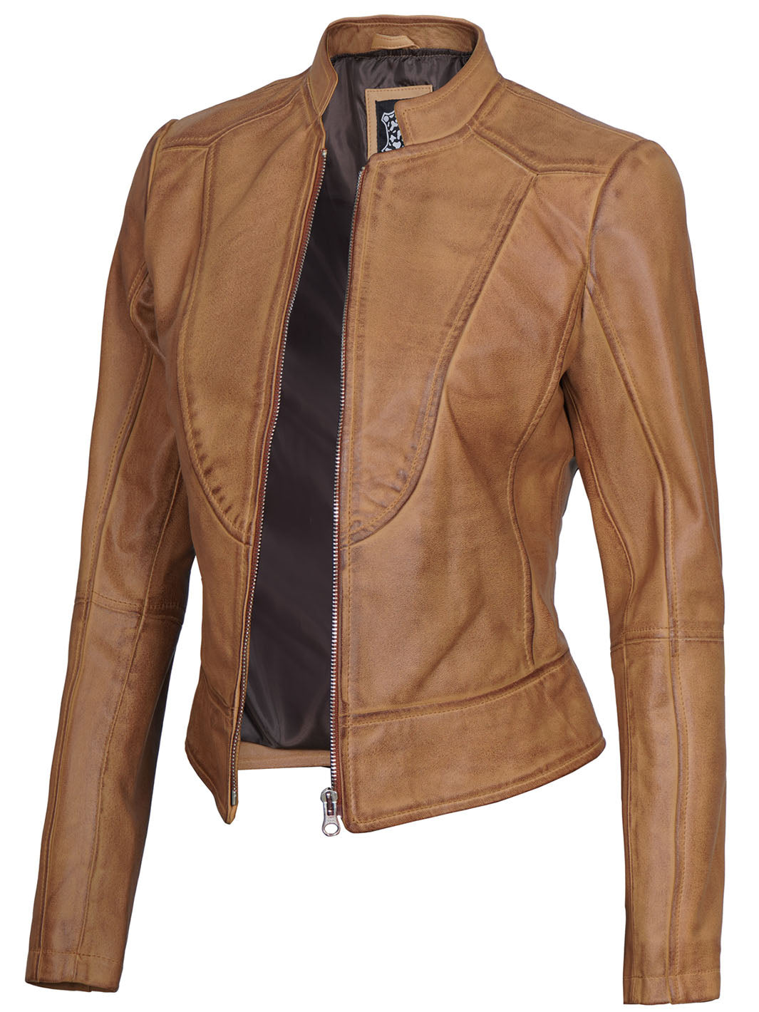 Womens Cafe Racer Leather Jacket