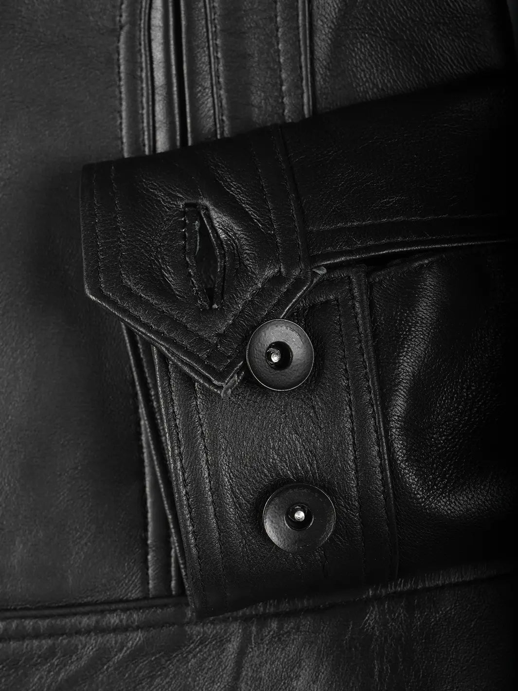 Womens Black Cafe Racer Real Leather Jackets Tavares 