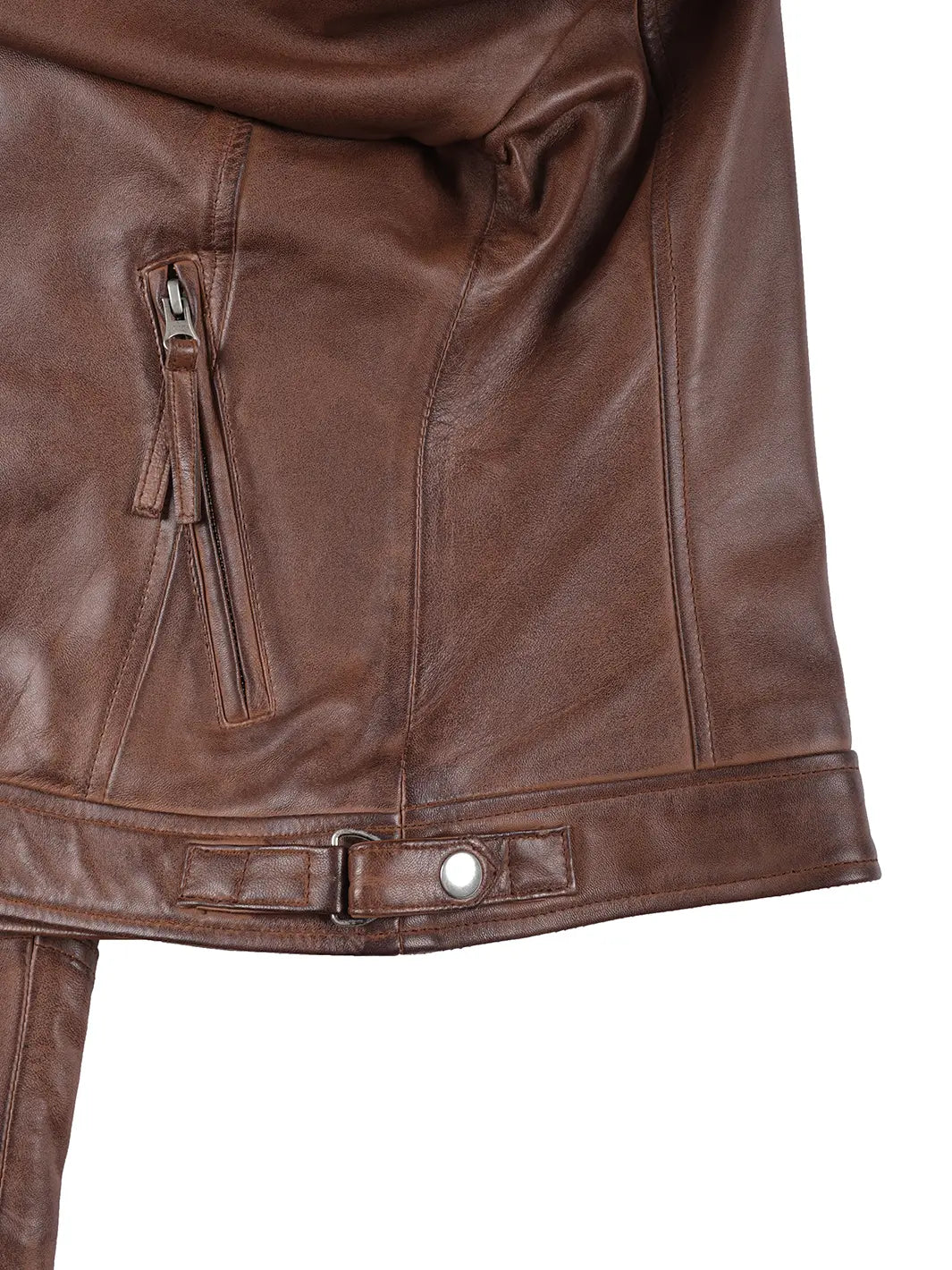 womens brown leather jacket