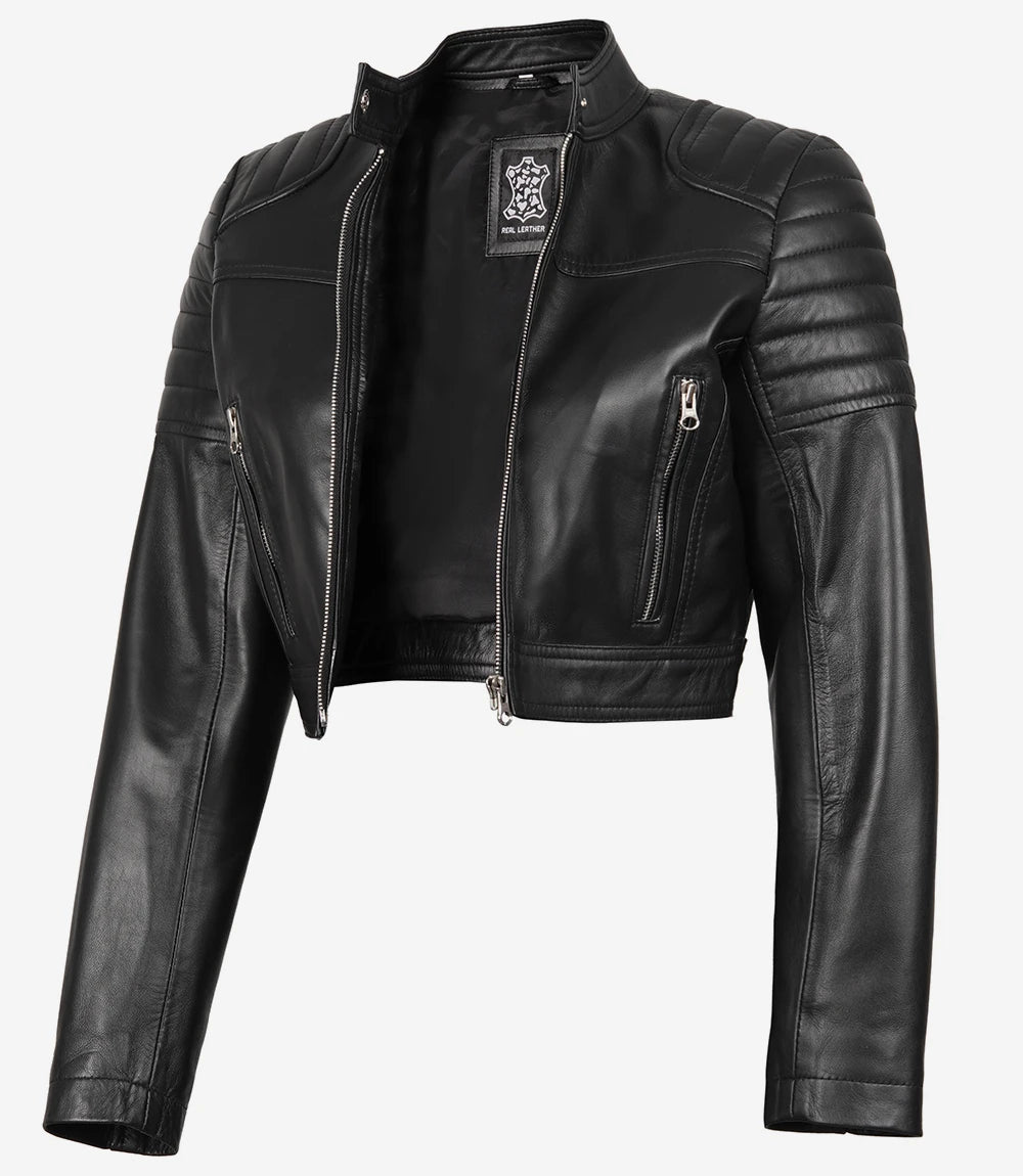 womens cropped jacket