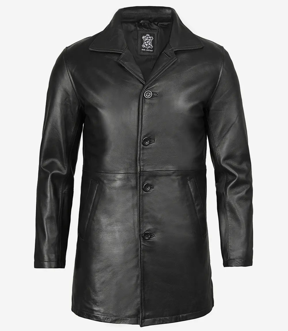 leather coat mens