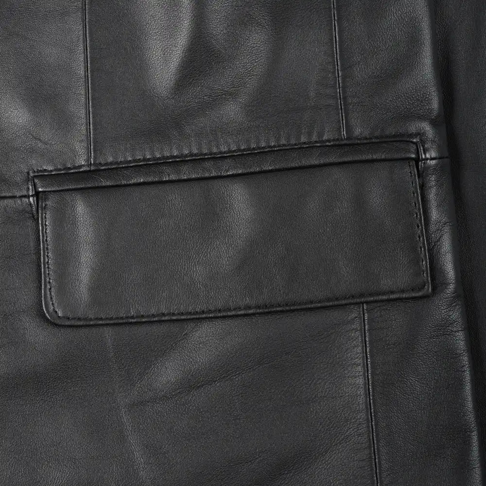 CUIR D'AGNEAU NOIR LISSE