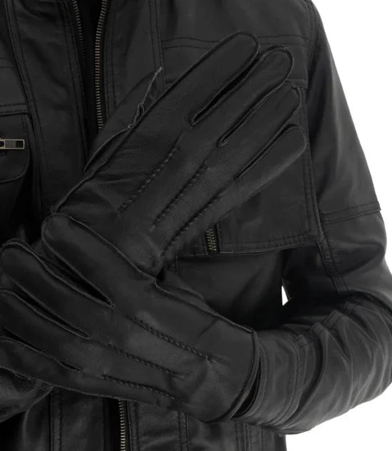 leather line mens gloves