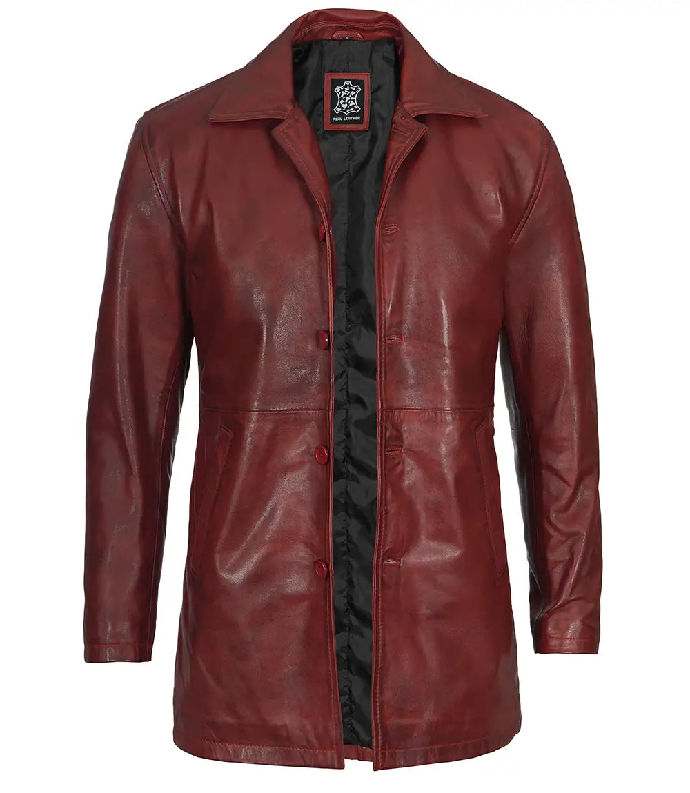 men leather coat