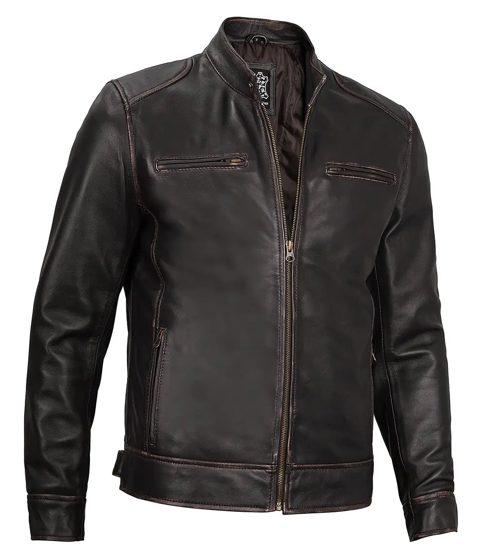 ruboff real leather mens jacket