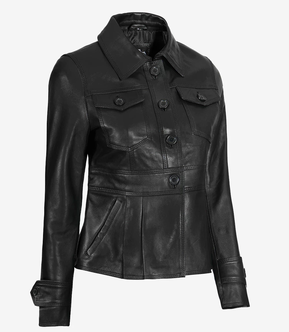 short body womens peplum jacket