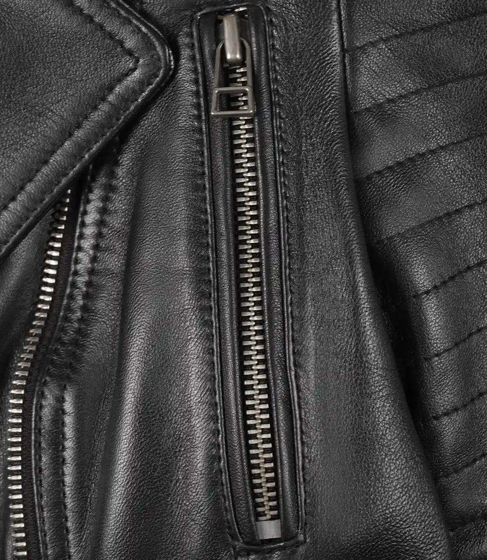 biker jacket black womens