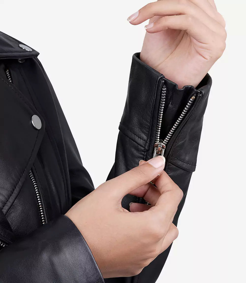 womens biker jacket