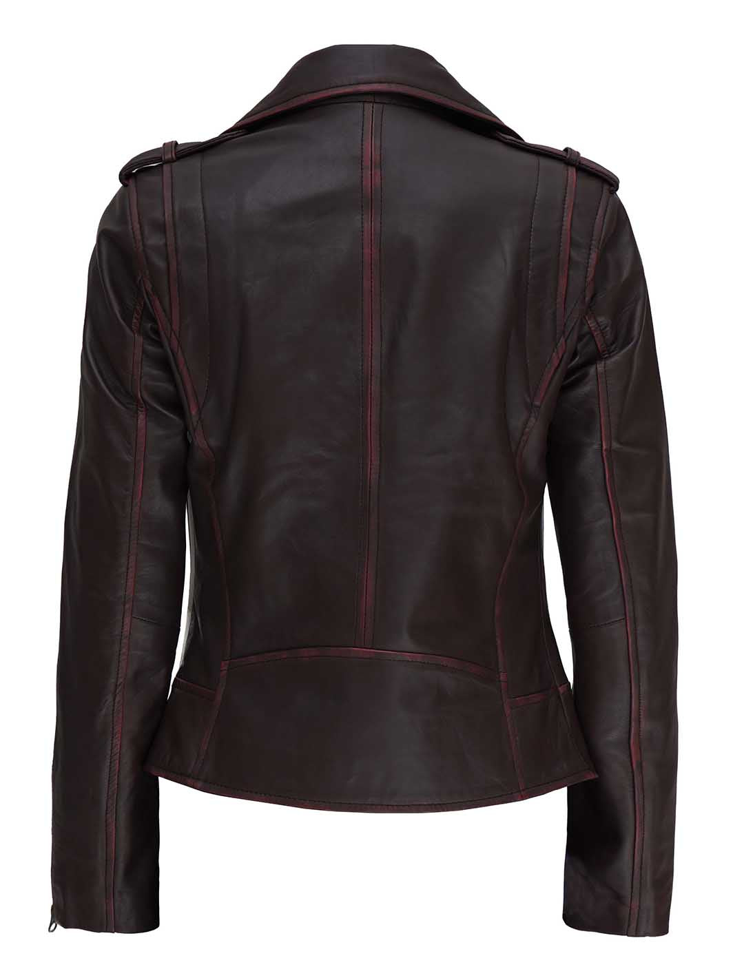 Brown Womens Motorcycle Jacket