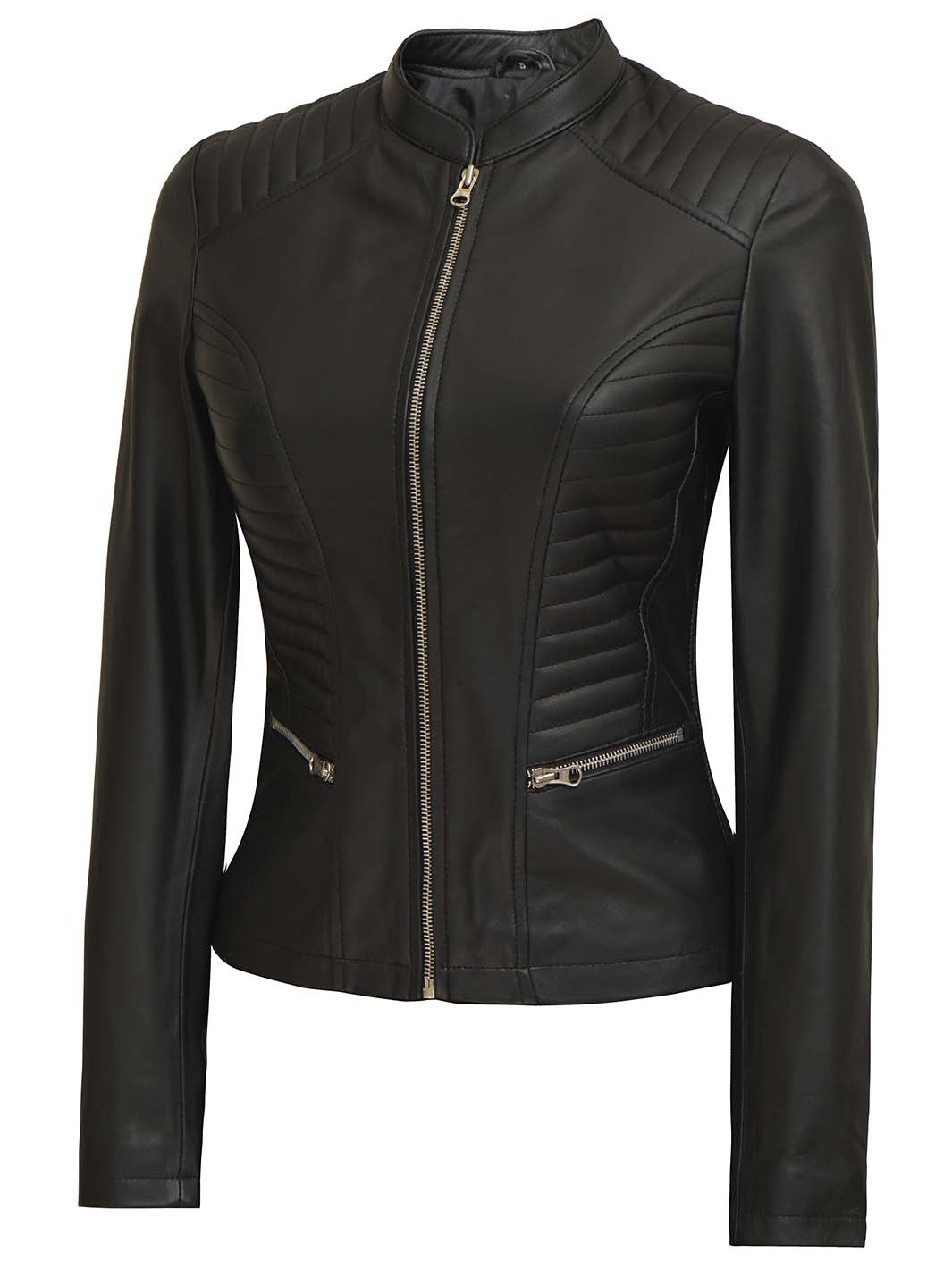 Women's Cafe Racer Leather Jacket